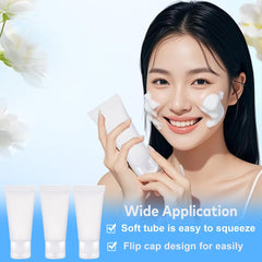 SYBL transparent containers show remaining product before daily use.