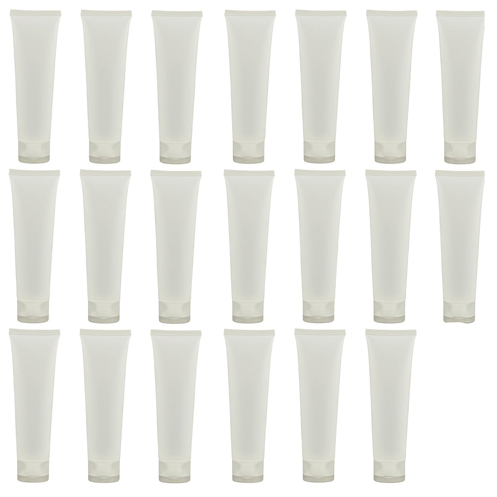 SYBL easy-squeeze tubes work with body lotion and shower gel.