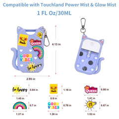 SYLYCANN Touchland blue cat-ear case, vibrant color and portable protection