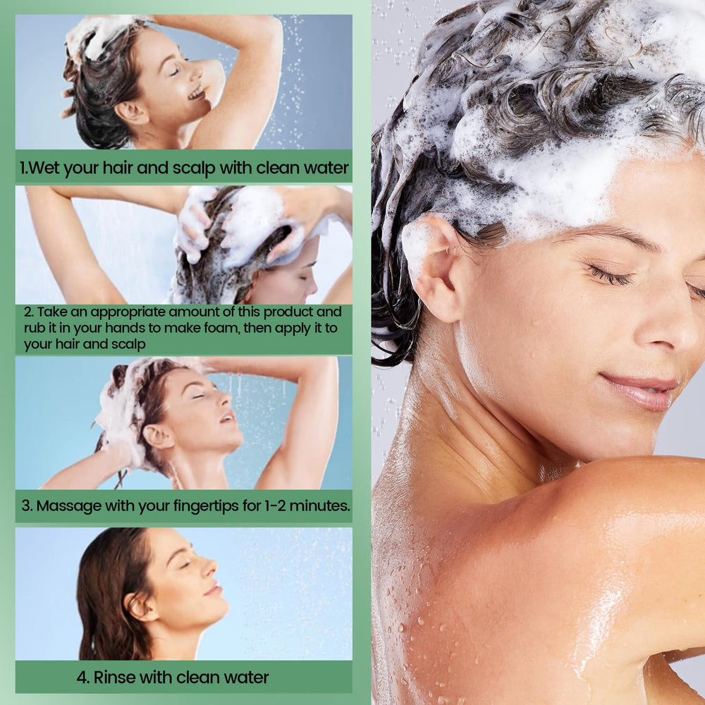 Sysni Rosemary Tea Tree Keratin Shampoo used on hair ends for smoother look.