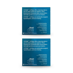 Systane Lid Wipes for eyelid hygiene, gentle cleansing and makeup removal.