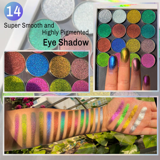 SZDYM eyeshadow with mineral mica offers crease-proof, pigmented color.