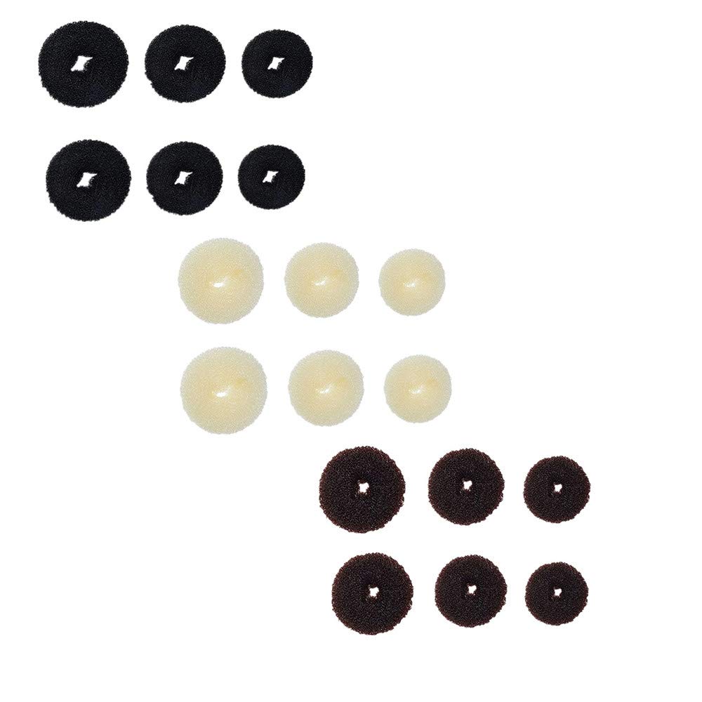 SZMWL donut bun maker in black, large size, for secure all-day hold.