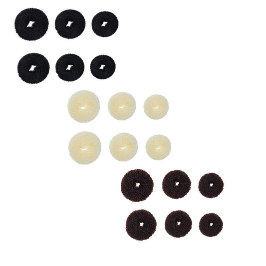 SZMWL donut bun maker in black, large size, for secure all-day hold.