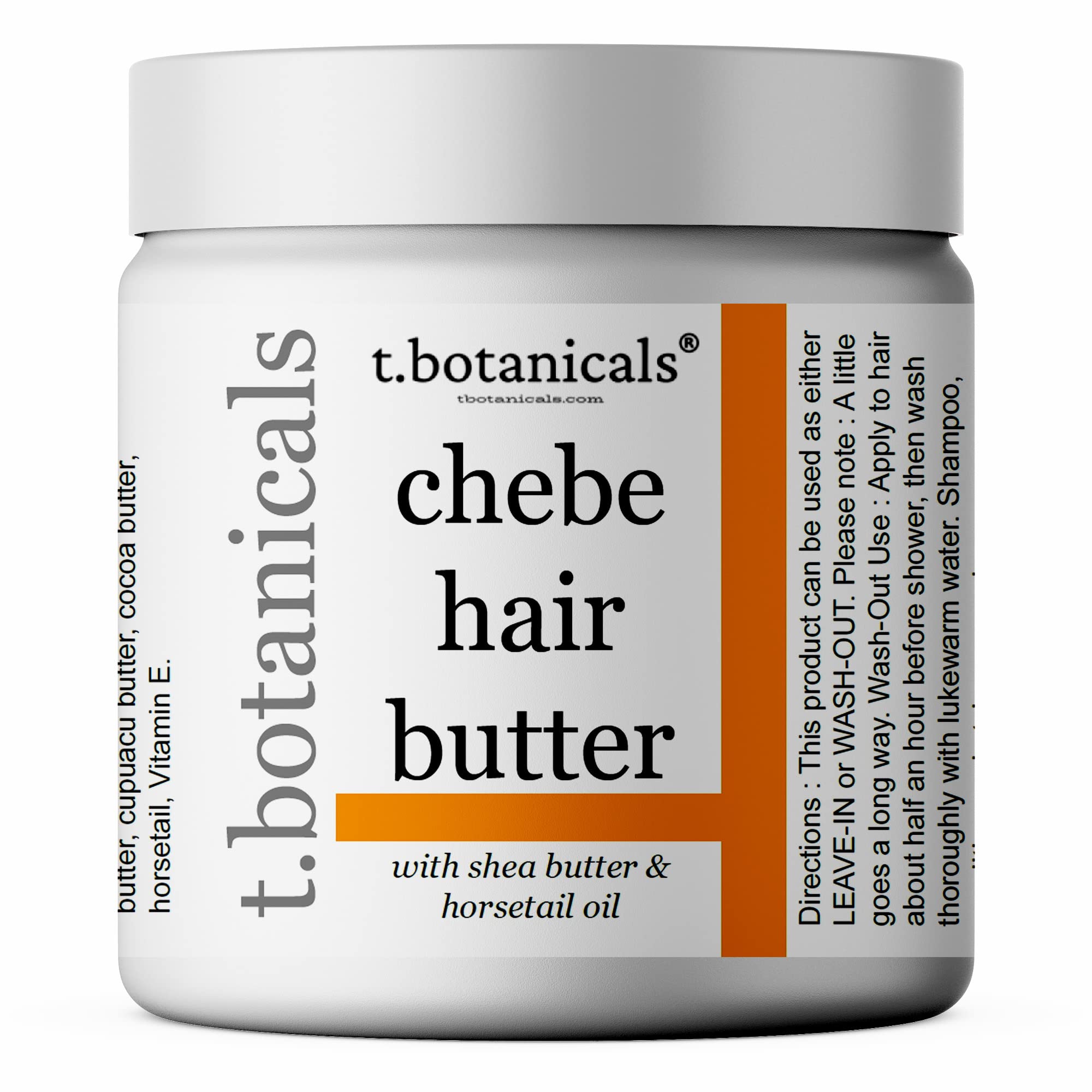 t.botanicals Chebe butter jar texture showing rich, creamy consistency