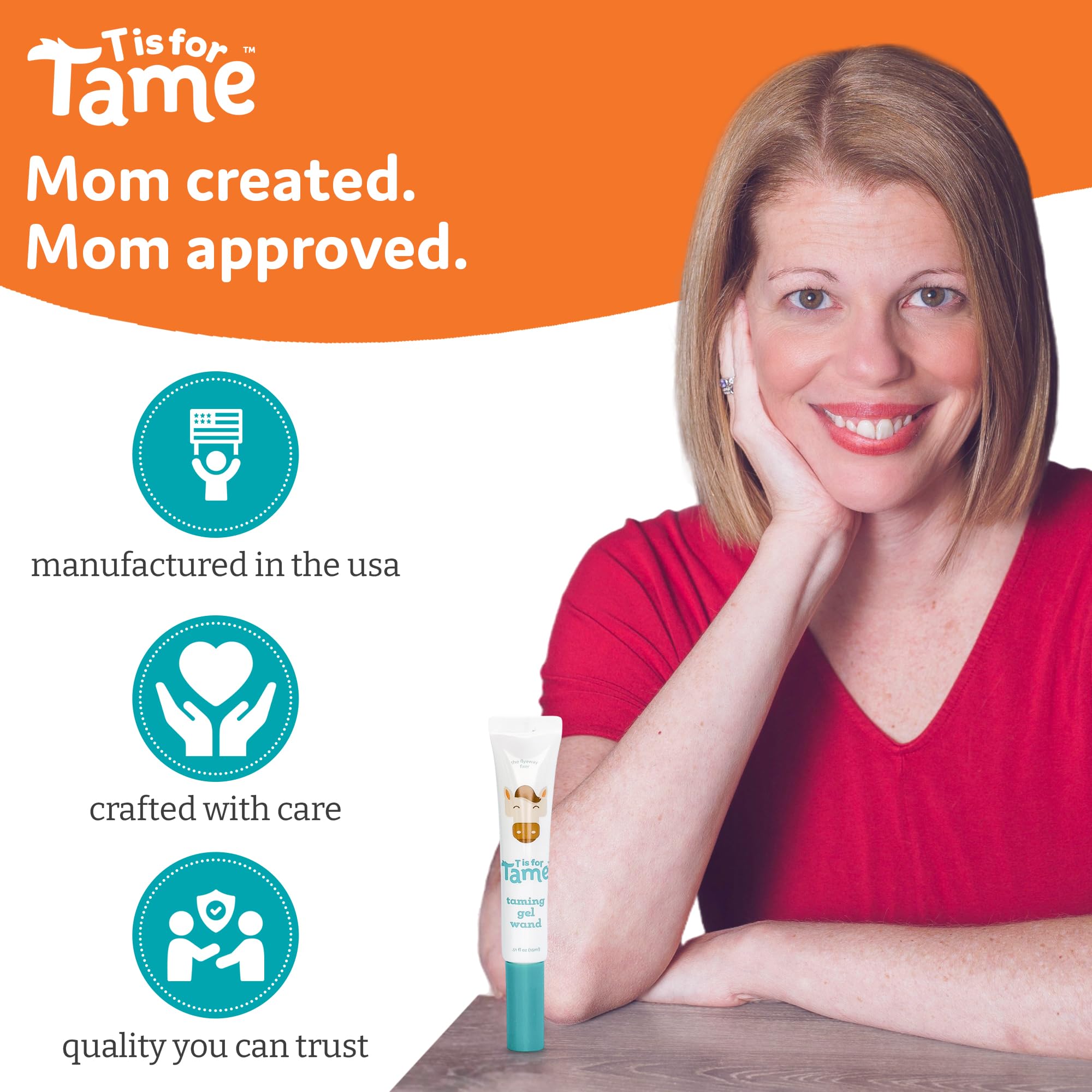 T is for Tame Taming Gel Wand plant-based antioxidants nourish while taming flyaways