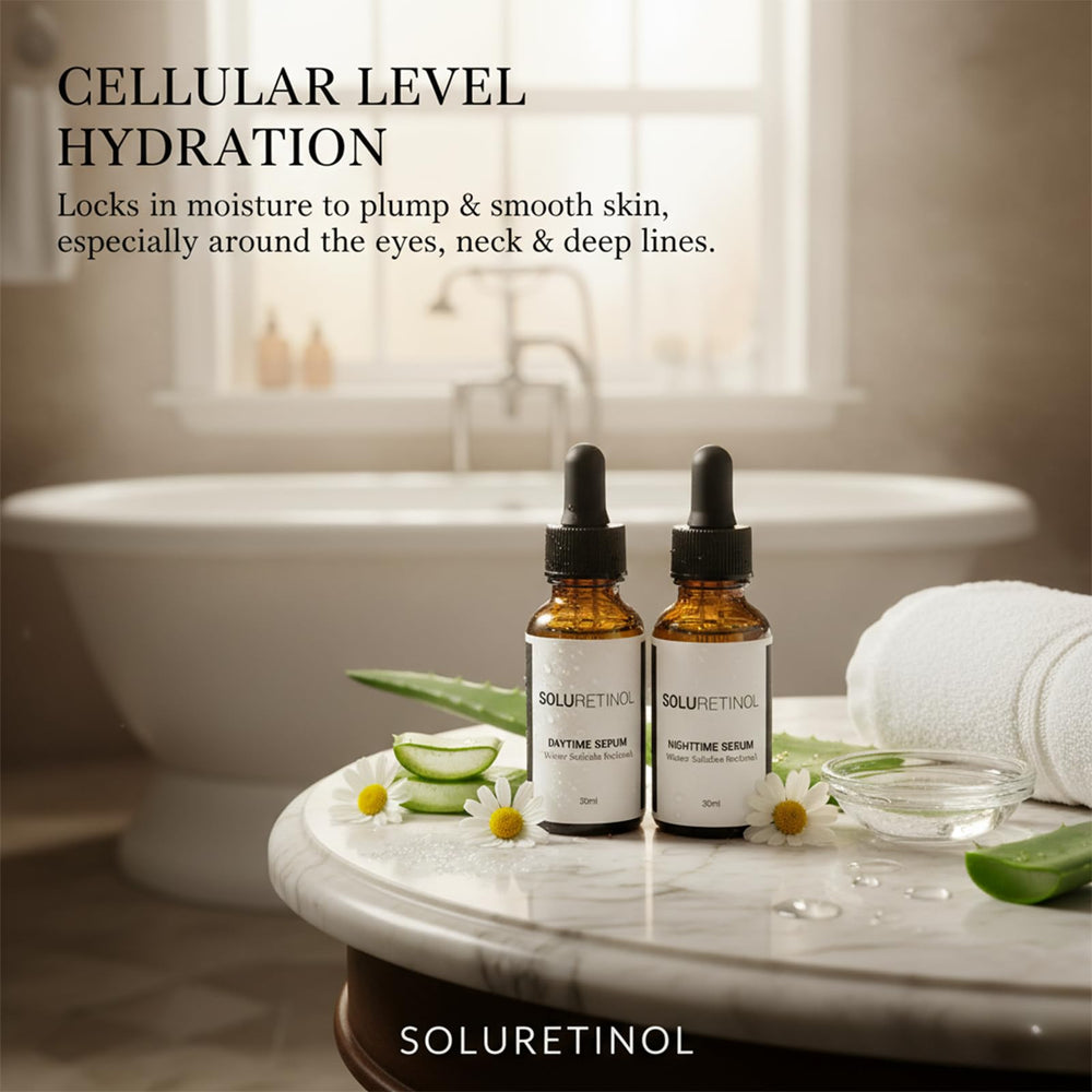 TACOHO Soluretinol application around eyes and cheeks for gentle care.