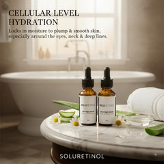 TACOHO Soluretinol application around eyes and cheeks for gentle care.