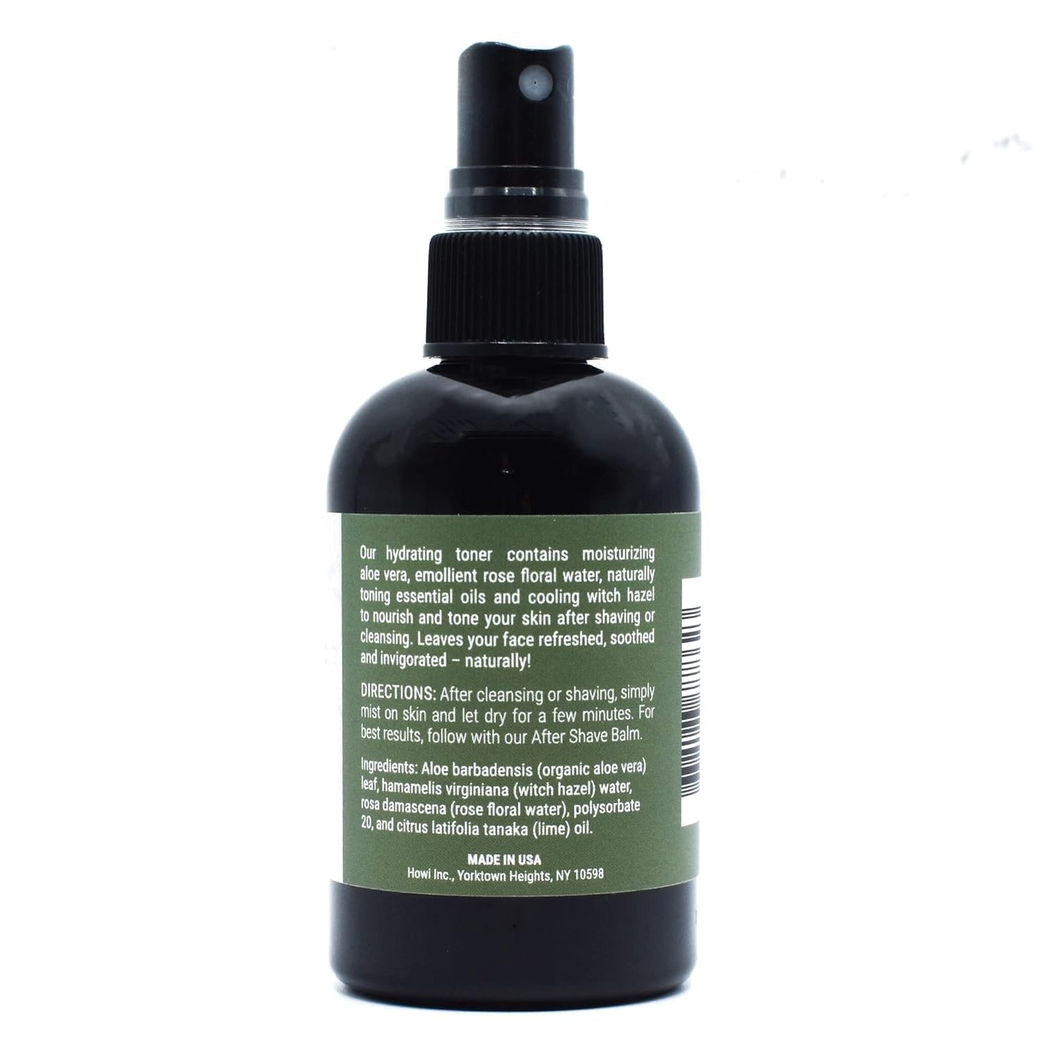 Taconic Shave all natural aftershave bottle mist in action supports cooling relief.