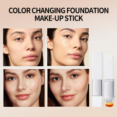 Taeery color-changing foundation stick compact packaging makes a travel-friendly, all-in-one solution.