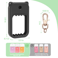 taessv case features 360 swivel keychain for easy access to spray