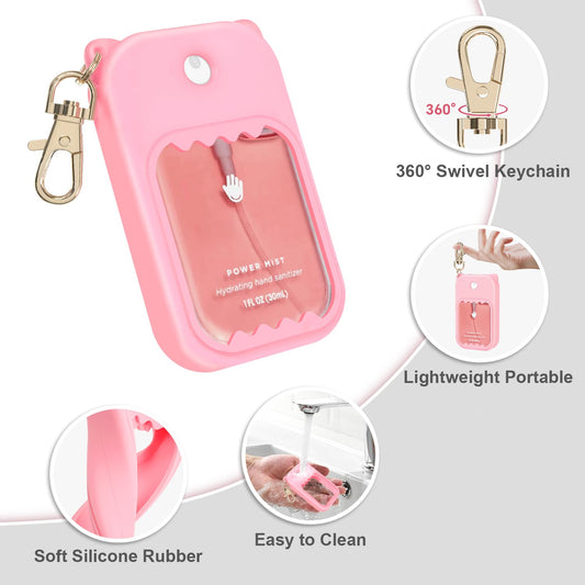 taessv Touchland silicone case purple enhances style while protecting your spray bottle.