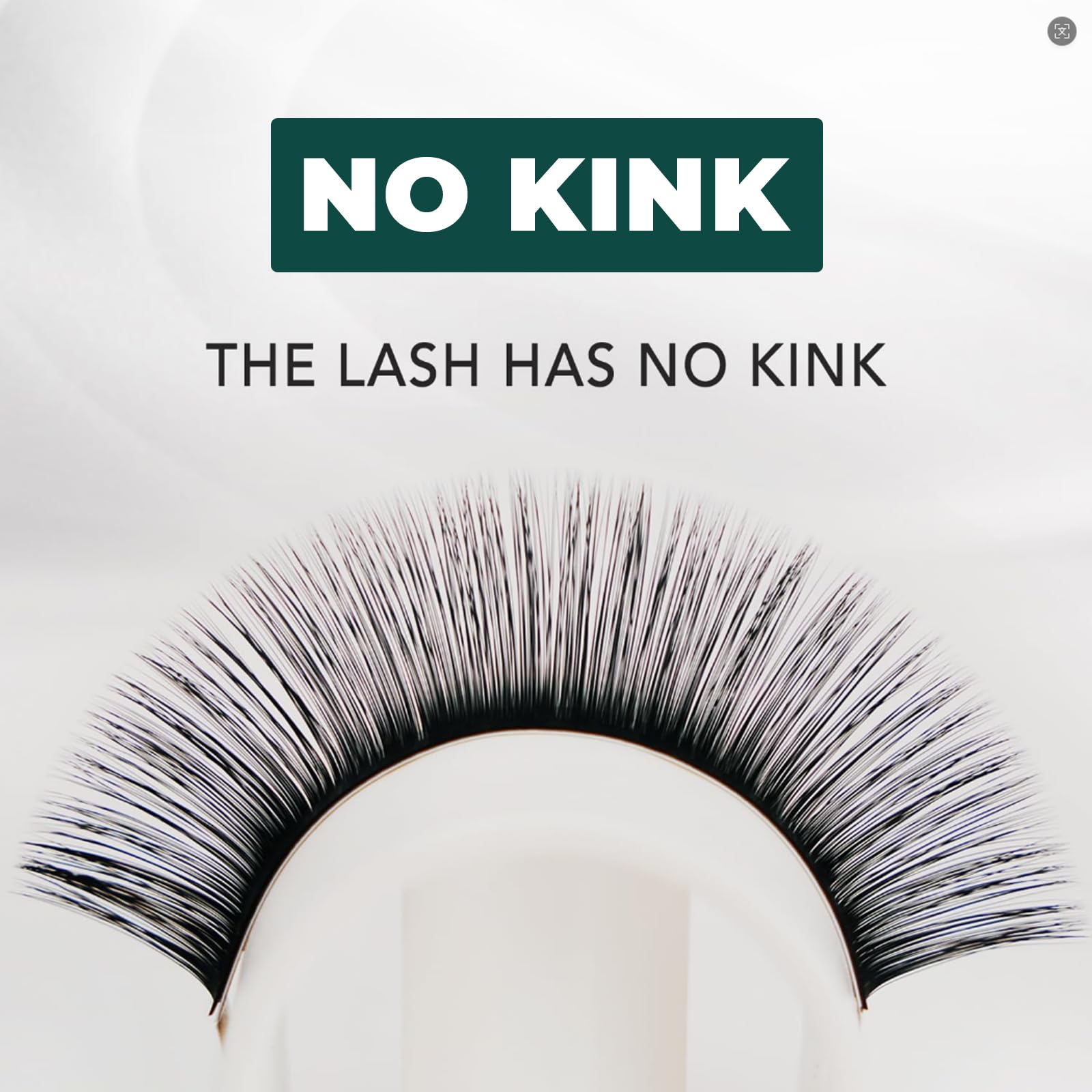 TAFFEAY Cashmere lashes in a neat tray highlighting consistent curl and length variety