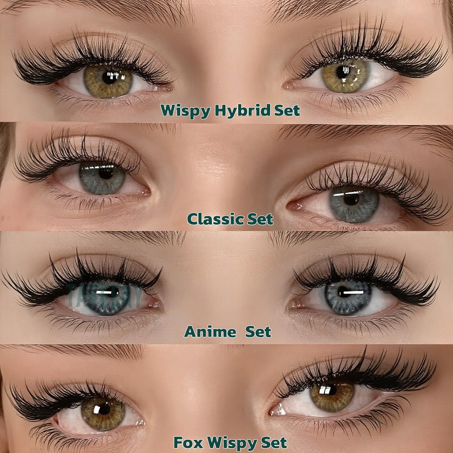 TAFFEAY professional lash supplies in a salon-ready setup