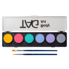 TAG pastel palette swatches showing vibrant kid-friendly body art ideas