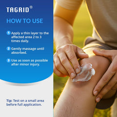 TAGRID Arnica Cream supports sensitive skin with gentle hydration and soothing botanicals.