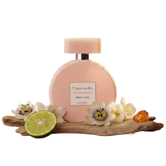 TAHARI French Kiss bottle with long-lasting scent ideal for all-day wear.