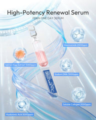 Close-up of Salmon DNA PDRN, Hyaluronic Acid, and Niacinamide ingredients
