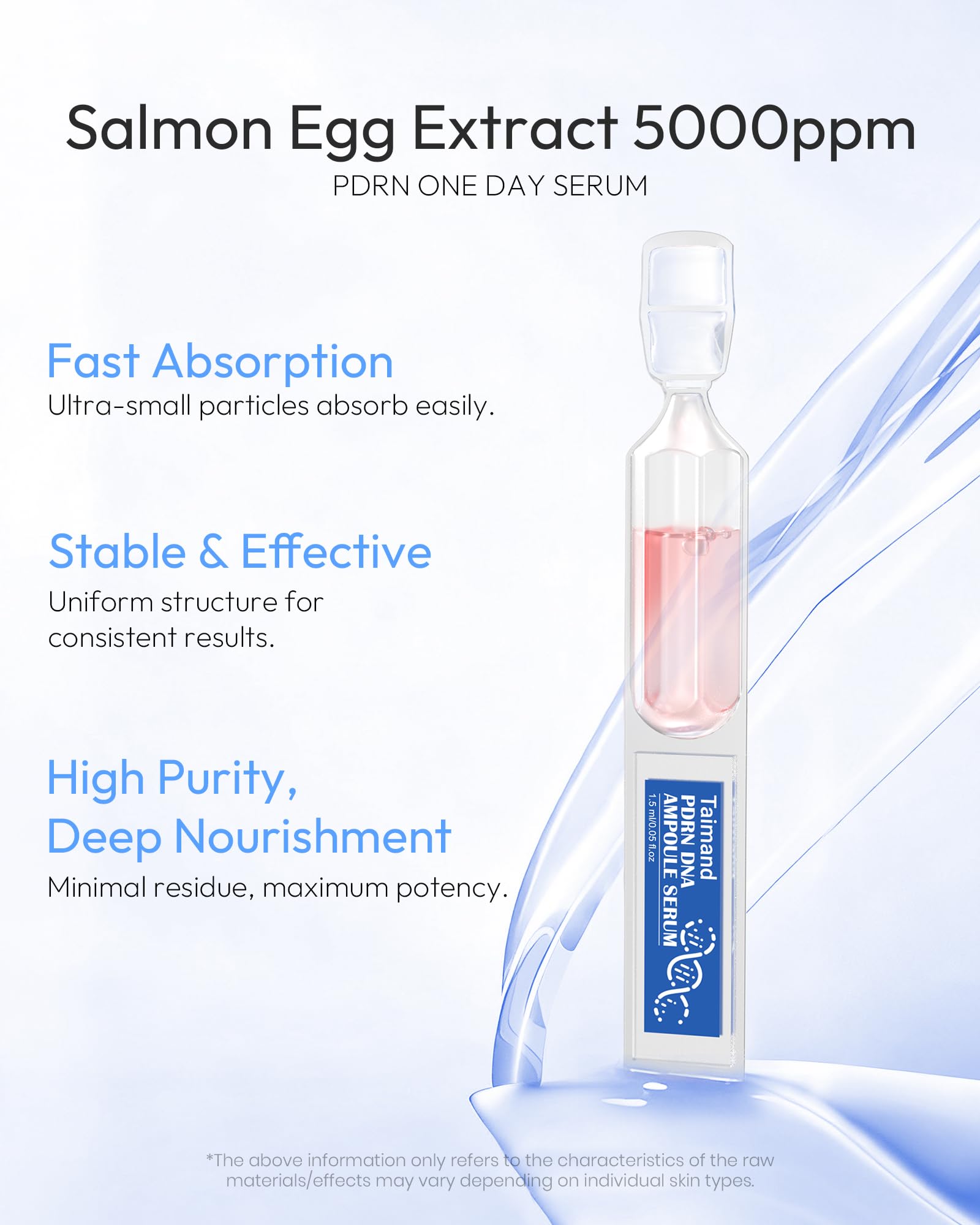 Single-use ampoules by Taimand for portable skincare on the go
