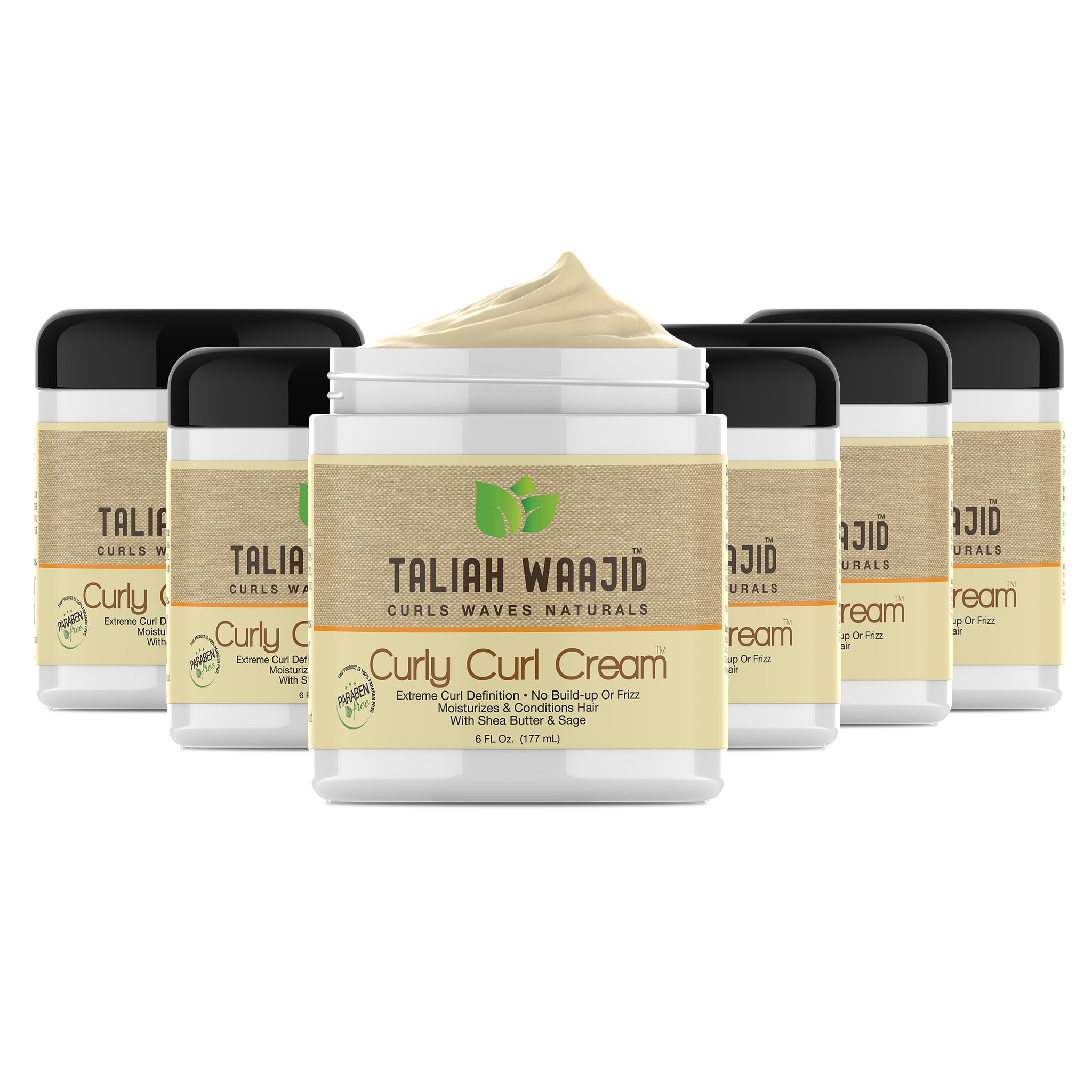 Taliah Waajid bottle pour highlights defined curls.