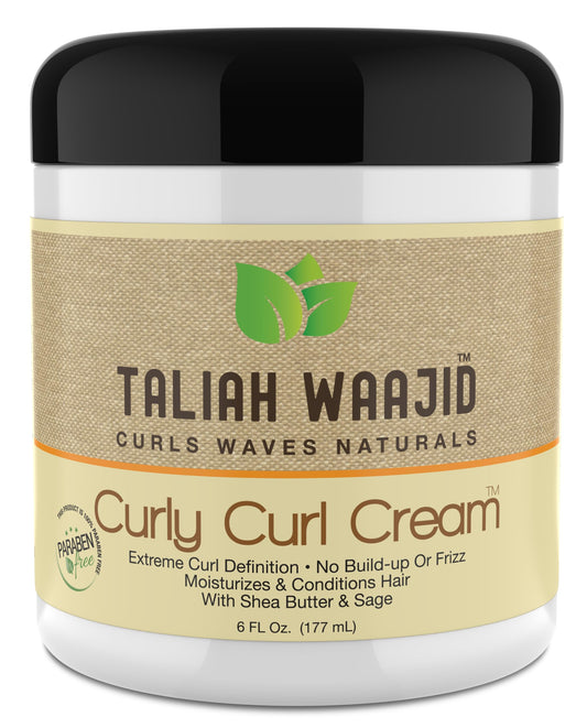 Cream texture close-up shows non-greasy, frizz-control formula.