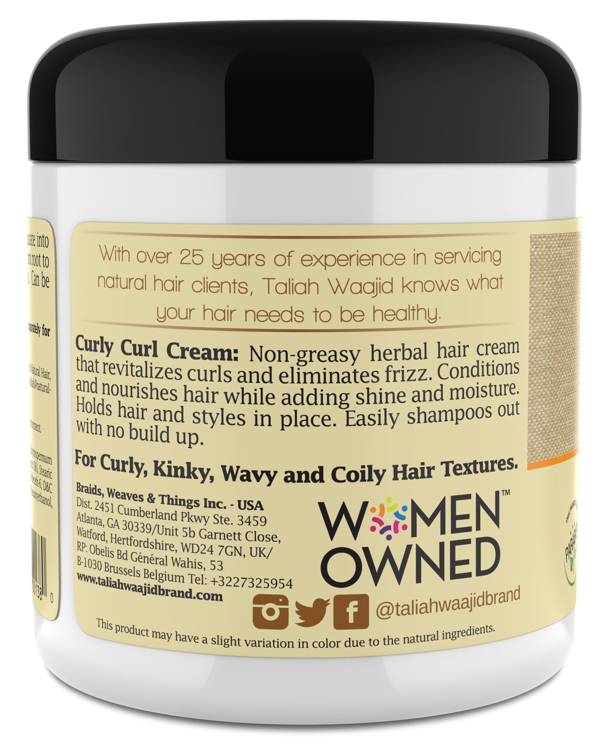 Taliah Waajid model curls define with healthy shine.