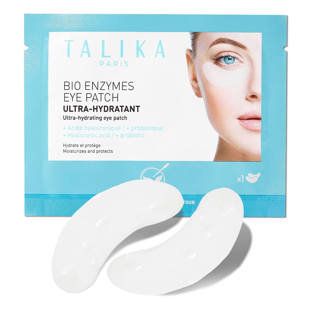 Talika Bio Enzymes Eye Patch application scene for instant under-eye refresh.