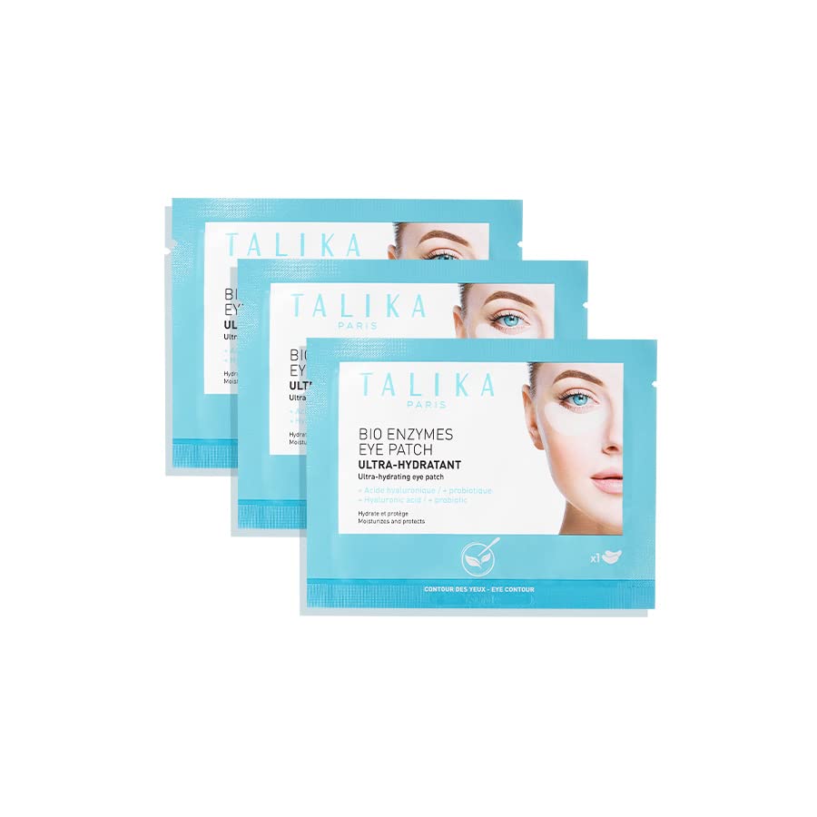 Talika Bio Enzymes Eye Patch packaging highlights biocellulose for gentle hydration.