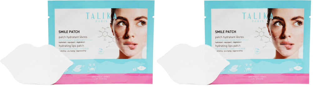 Talika Smile Patch hydrating lip mask for moisturized, nourished lips (pack of 2)