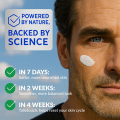 Tallotouch ingredients spotlight with grass-fed tallow and shea butter nourishing skin