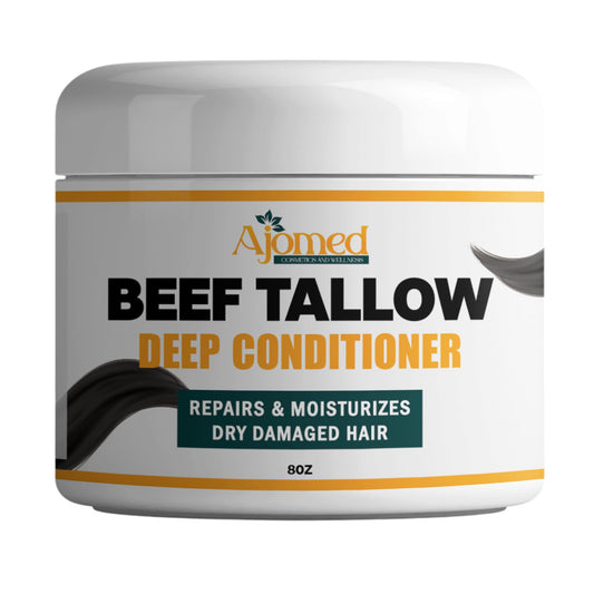 Tallow Deep Conditioner bottle-front shows premium moisturizing formula for dry, damaged hair.