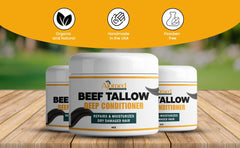 Tallow Deep Conditioner handmade-usa packaging emphasizes artisanal care.
