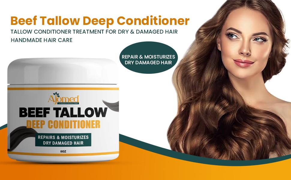 Tallow Deep Conditioner ingredients-rosemary-biotin highlight natural conditioning benefits.