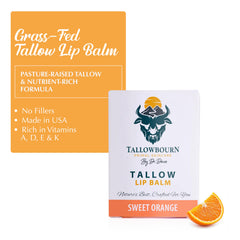 Tallowbourn balm highlighting grass-fed tallow as the nourishing base.