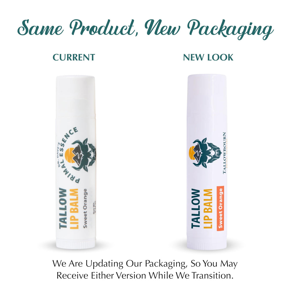 Tallowbourn lip balm demonstrating a non-greasy texture for all-day comfort.