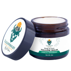 Tallowbourn Beef Tallow Balm jar for face and body provides rich hydration.