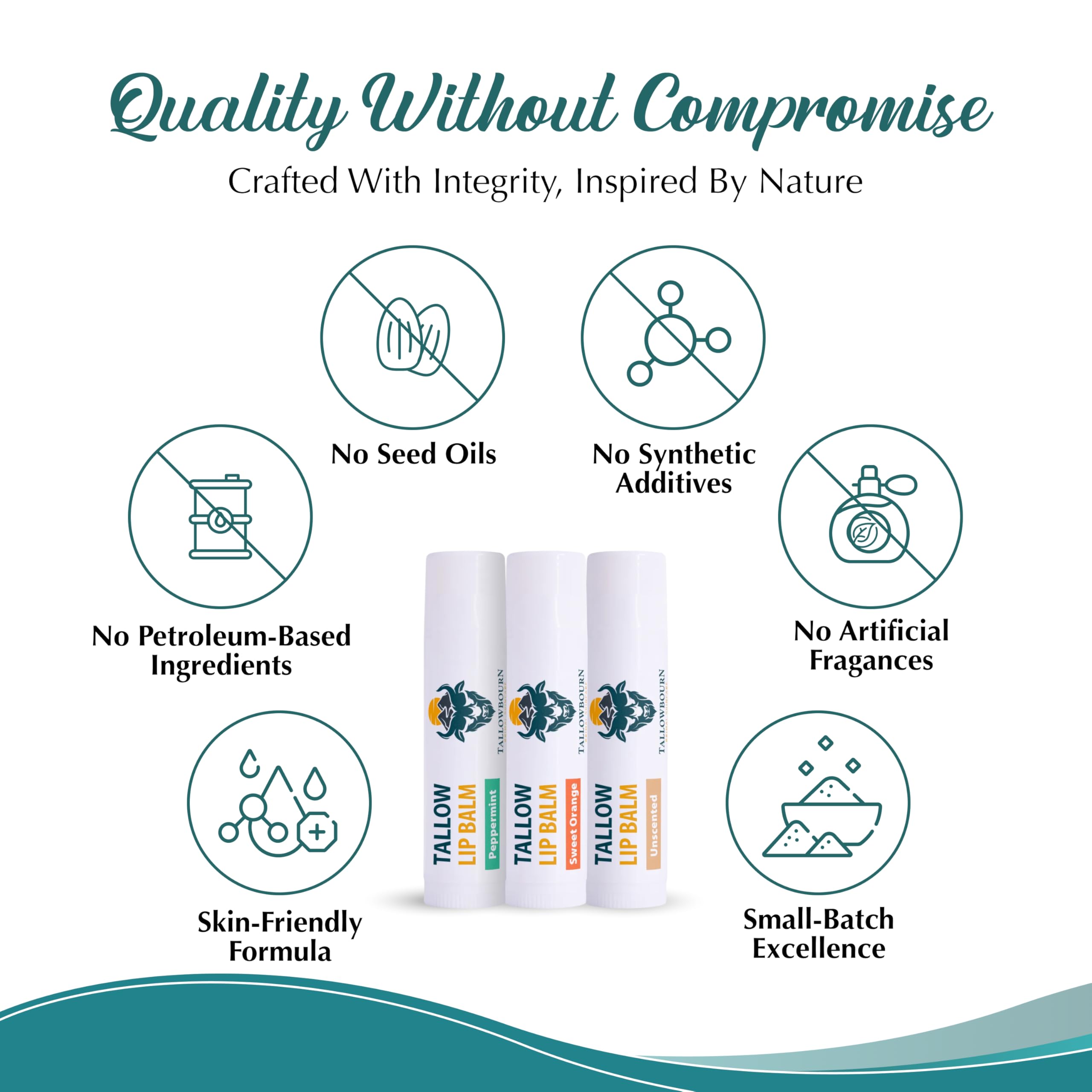 Travel friendly Tallowbourn lip balm pack keeps lips hydrated on the go.