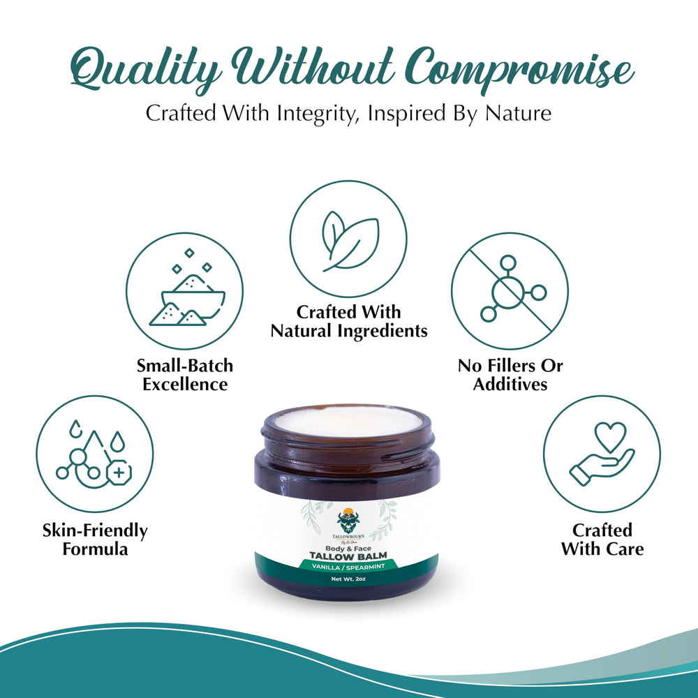 Organic jojoba oil in Tallowbourn Balm softens skin.