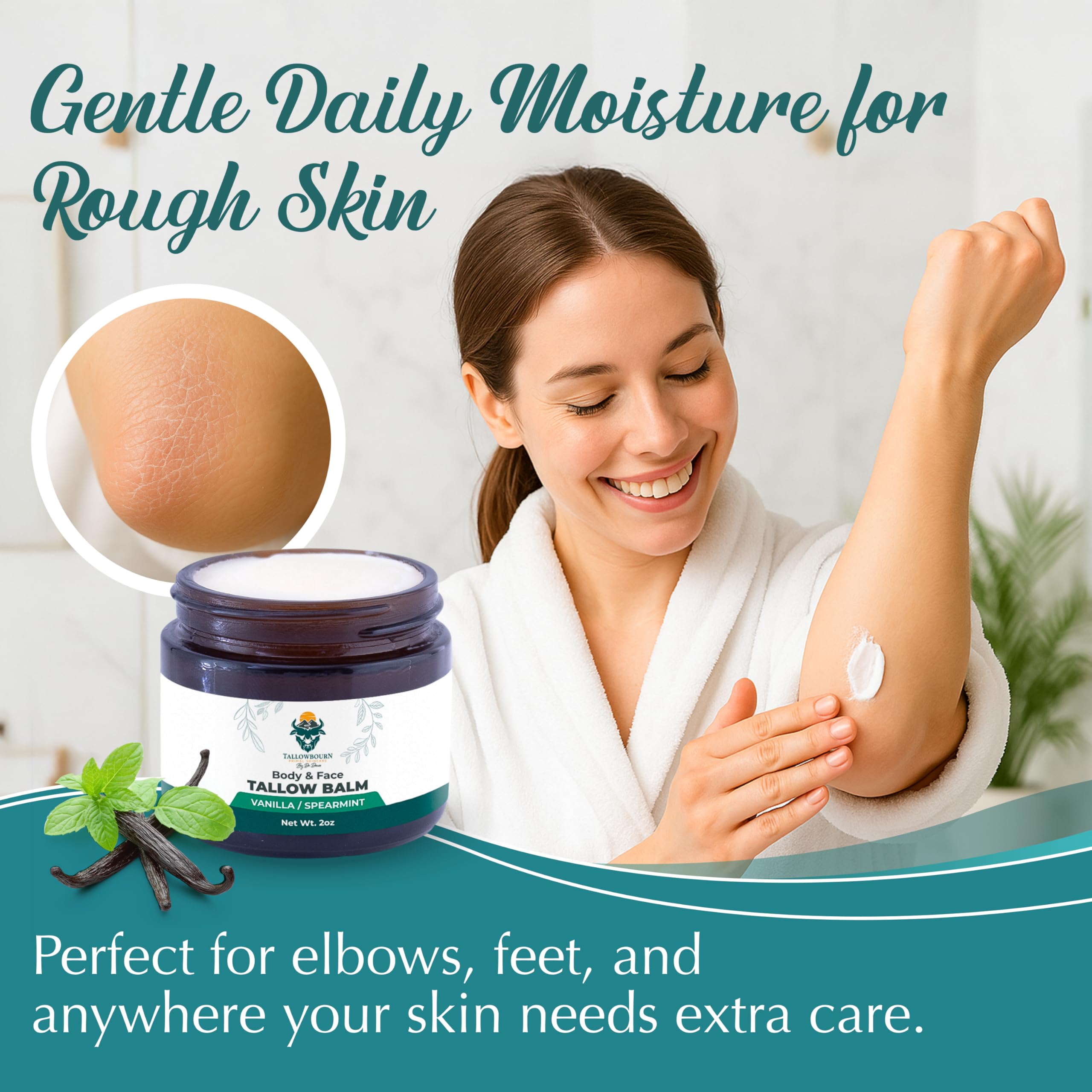 Shea butter and honey provide rich nourishment in the balm.