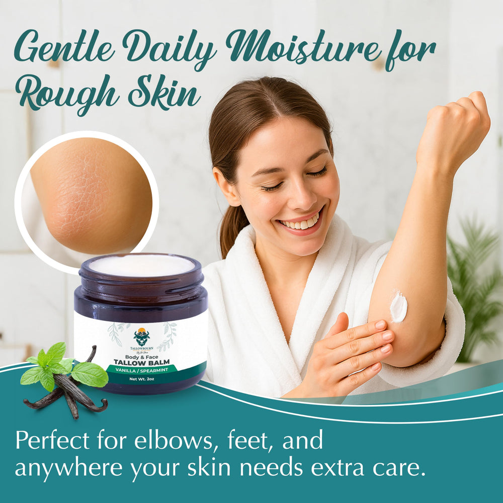Shea butter and honey provide rich nourishment in the balm.
