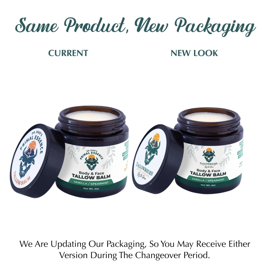 Tallowbourn vanilla spearmint scent balm evokes calming aroma for daily routines.
