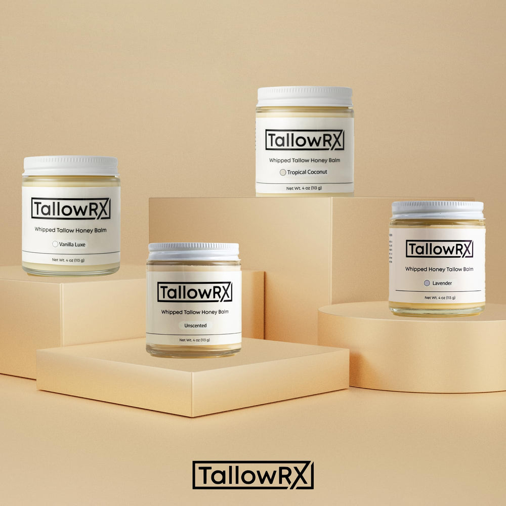 TALLOWRX face and body moisturizer soothing everyday routine.