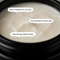 TALÖ after-shave use calms dryness and balances skin