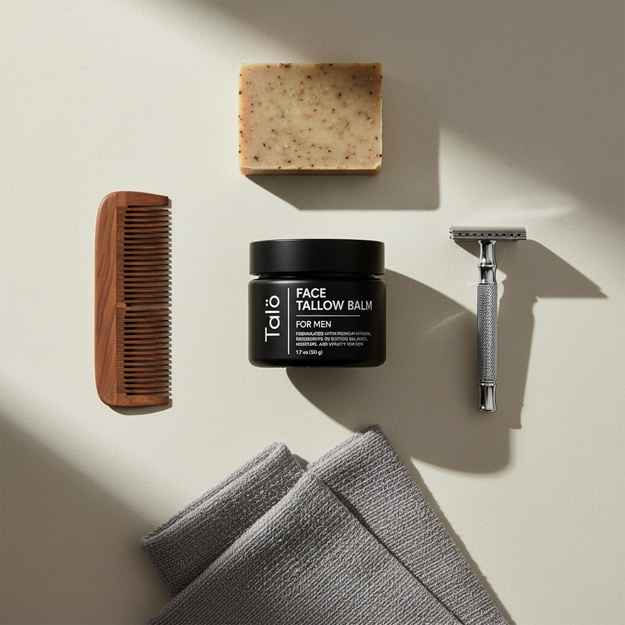 TALÖ close-up of creamy balm texture ready to apply