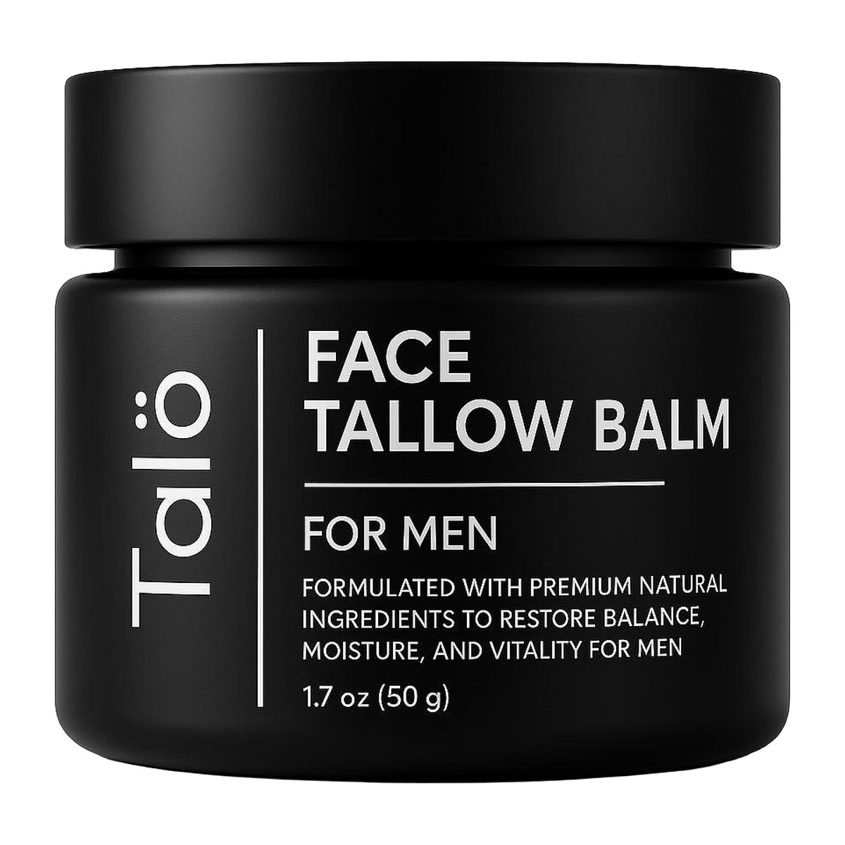 TALÖ Beef Tallow Moisturizer jar front with premium packaging and hydration