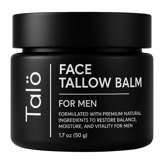TALÖ Beef Tallow Moisturizer jar front with premium packaging and hydration