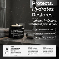 TALÖ application on skin demonstrates soothing, hydrating care