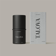 TALOVA peppermint lip balm tin ready for travel, compact lip care