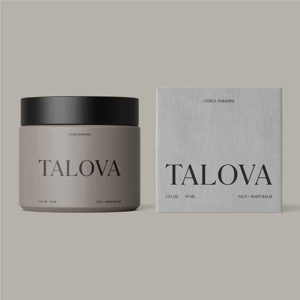 TALOVA USA-made non-toxic packaging emphasizing clean beauty