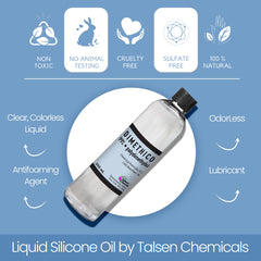 Front packaging view of Talsen dimethicone for home cosmetic projects